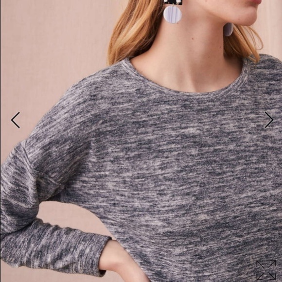 Lou & Grey Heathered Gray Super Soft Terry Dress Size XS - Picture 3 of 10